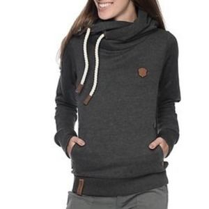 Naketano Brave New Word Dark Gray Darth Hoodie Size Large.